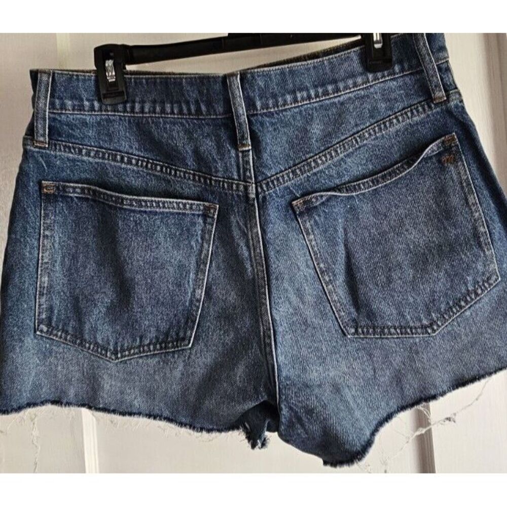 Madewell The Perfect Jean Denim Short Women SZ 31 Raw Hem inseam 3" blue - Picture 2 of 9